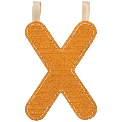 Lettre phosphorescente en tissu à suspendre X