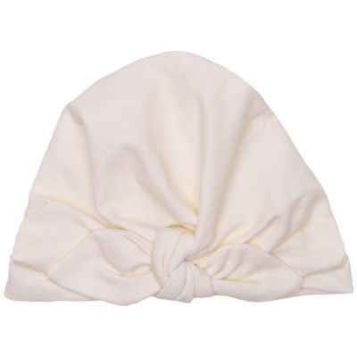 Bonnet forme turban ivoire