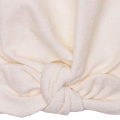 Bonnet forme turban ivoire