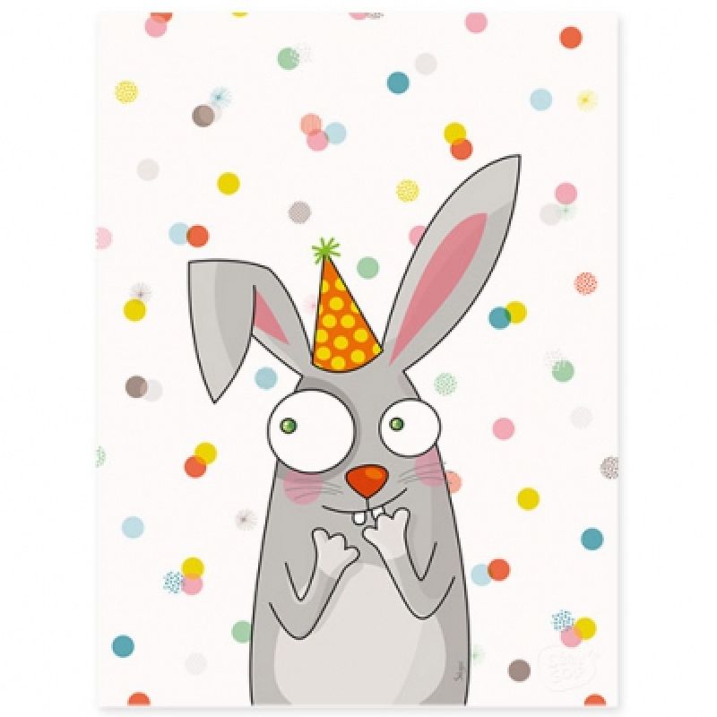 Affiche Lapin (30 x 40 cm) Série-Golo
