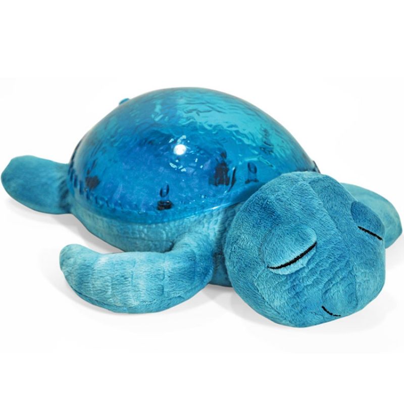 Veilleuse peluche tortue tranquille bleu turquoise Cloud B