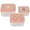 Lot de 3 petites boîtes à goûter inox Pattern Part Lässig Produit 1