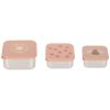 Lot de 3 petites boîtes à goûter inox Pattern Part Lässig Produit 3