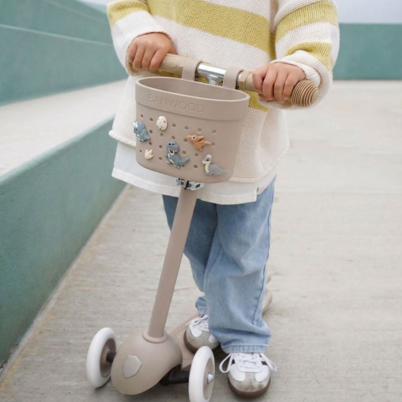 Panier de vélo à personnaliser Pin et Ride Sable Banwood Ambiance 6