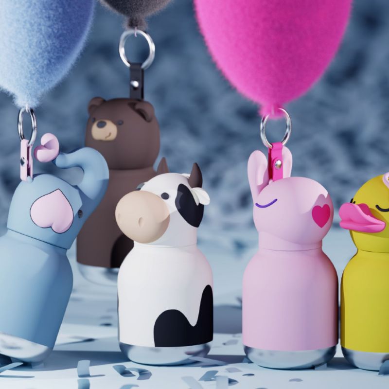 Mini gourde isotherme Bestie Lapin (200 ml) Asobu Ambiance 2