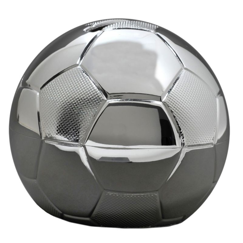 Petite tirelire ballon de football (métal argenté) Daniel Crégut Produit 1 grande taille