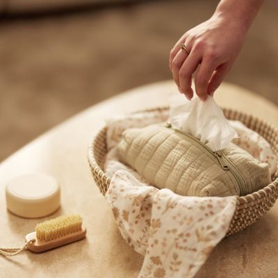 Housse pour lingettes Olive Green