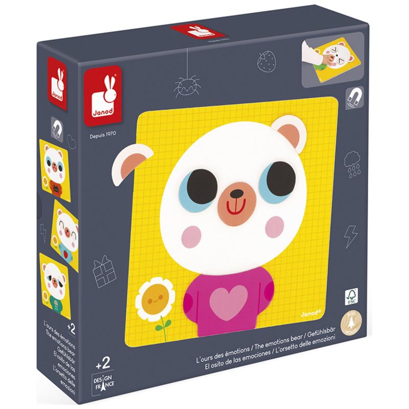 Jeu magnétique L'Ours des émotions Janod Packaging 7