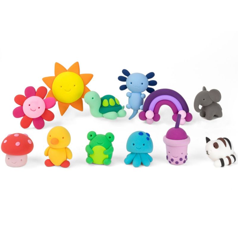 Set créatif en argile Sunset rose et rouge et recharge Tiger Tribe Produit 8