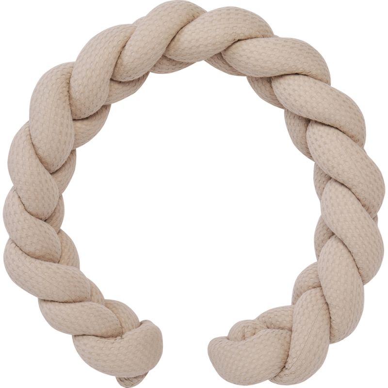 Tresse décorative ouatinée en coton gaufré Latte (200 cm) BB & Co Produit 1 grande taille