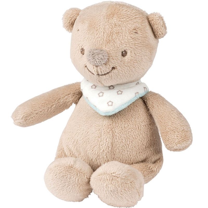 Mini peluche Basile l'ours (17 cm) Nattou
