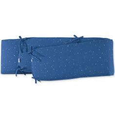 Tour de parc constellations Stary bleu jean (75 x 95 cm)
