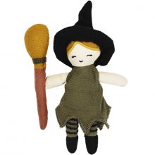 Mini poupée Halloween petite sorcière (14 cm)  par Fabelab