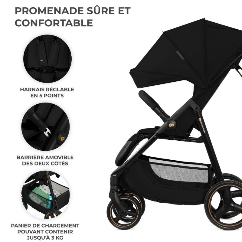 Poussette Trig 3 Onyx Black Kinderkraft Produit 4