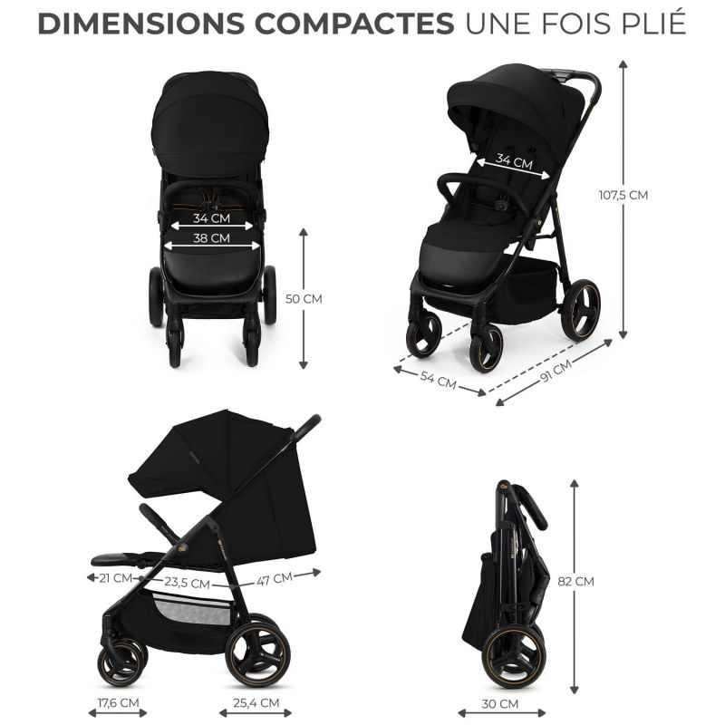 Poussette Trig 3 Onyx Black Kinderkraft Produit 5