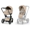 Duo PRIAM 2026 Poussette tout-terrain avec nacelle pliable et Châssis Matt Black Cozy Beige Cybex Produit 1
