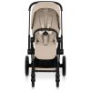 Duo PRIAM 2026 Poussette tout-terrain avec nacelle pliable et Châssis Matt Black Cozy Beige Cybex Produit 4