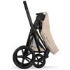 Duo PRIAM 2026 Poussette tout-terrain avec nacelle pliable et Châssis Matt Black Cozy Beige Cybex Produit 9