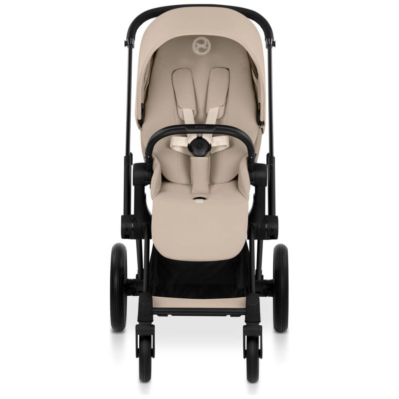 Duo PRIAM 2026 Poussette tout-terrain avec nacelle pliable et Châssis Matt Black Cozy Beige Cybex Produit 4