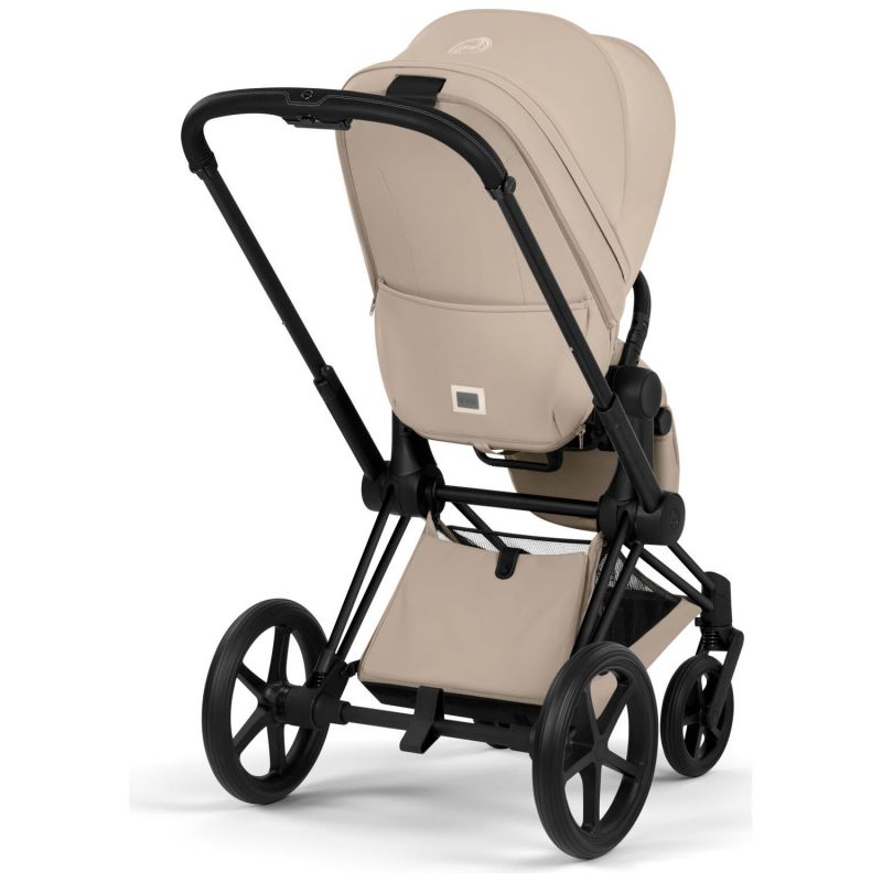 Duo PRIAM 2026 Poussette tout-terrain avec nacelle pliable et Châssis Matt Black Cozy Beige Cybex Produit 6