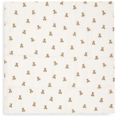 Lot de 3 langes en gaze de coton Mini Teddy Bear (70 x 70 cm)