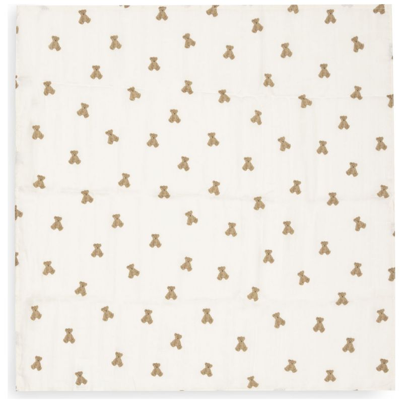 Lot de 3 langes en gaze de coton Mini Teddy Bear (70 x 70 cm) Jollein Produit 2