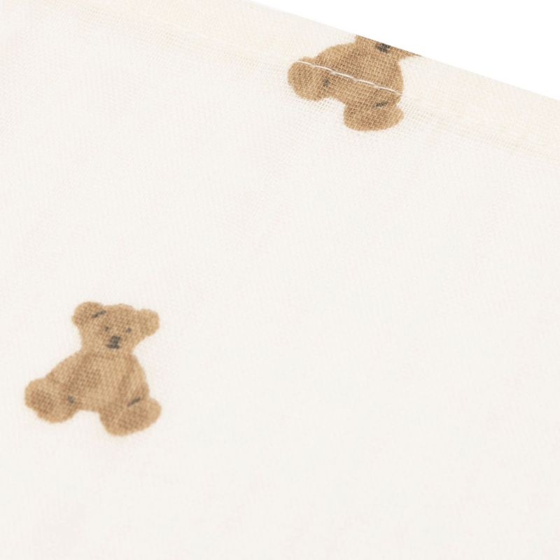 Lot de 3 langes en gaze de coton Mini Teddy Bear (70 x 70 cm) Jollein Produit 3