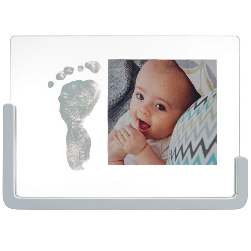 Cadre transparent empreinte et photo en bois Baby Art