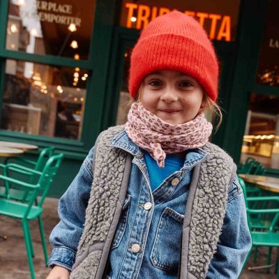 Lange Bianca Mini Léopard Candy Pink (70 x 70 cm)