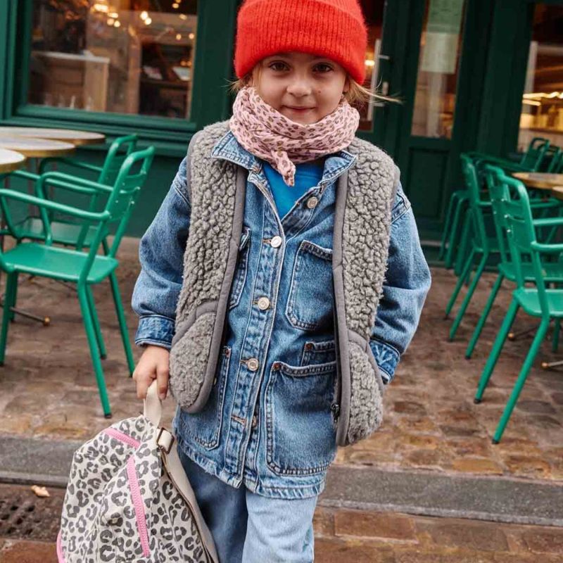 Lange Bianca Mini Léopard Candy Pink (70 x 70 cm) Rose in April Ambiance 7