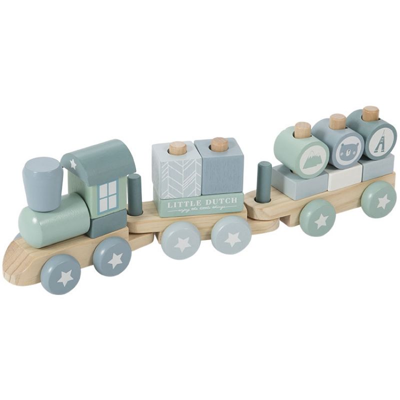 Train de construction Adventure blue Little Dutch