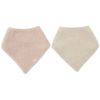 Lot de 2 bavoirs bandana Silk Rose-Sand Jollein Produit 3