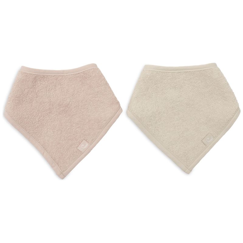 Lot de 2 bavoirs bandana Silk Rose-Sand Jollein Produit 3