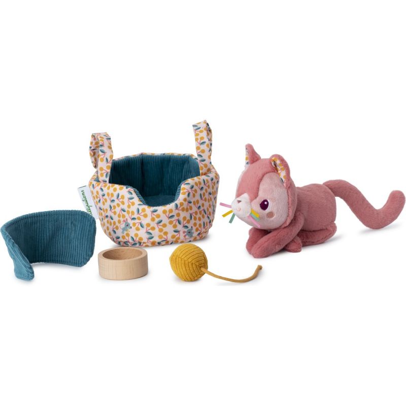 Peluche sonore Jeanne le chat et son panier Lilliputiens Produit 3