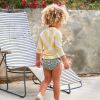 T-shirt anti-UV manches longues Rayures jaune pâle et sel marin (4-5 ans) Lässig Ambiance 6