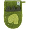 Lot de 2 gants de toilette Mr. Dino et Mrs. Elephant  par Trixie