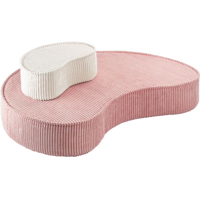 Chaise longue Pink Mousse velours côtelé Wigiwama