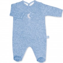 Pyjama léger terry Bmini bleue à points jerry (6-12 mois : 67 à 74 cm)  par Bemini