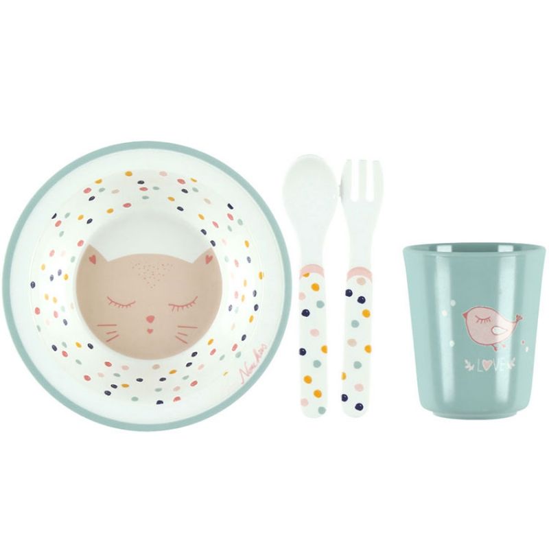 Coffret repas Imagine Minouchka (4 pièces) Noukie's