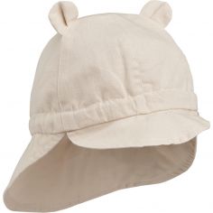 Casquette protège nuque en lin Gorm Sandy (9-12 mois) - Liewood