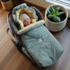Chancelière pour siège-auto bébé en peau d'agneau EMMY vert sauge Kaiser Ambiance 2