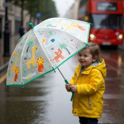 Parapluie transparent Jungle (70 cm)