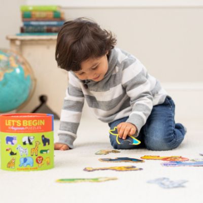 Coffret puzzle Let's Begin Jungle (10 puzzles de 2 pièces)