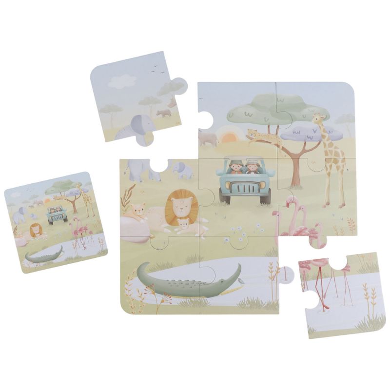 Set de 6 puzzles Safari Friends Little Dutch Produit 7