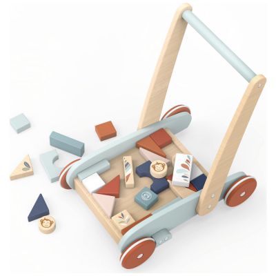 Chariot de marche et jeu des formes (27 blocs) Speedy Monkey