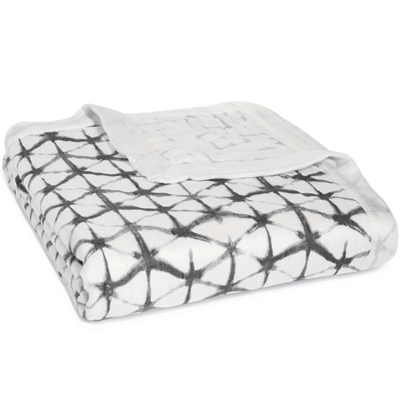 Couverture de rêve Dream Blanket Pebble shibori (120 x 120 cm) aden + anais