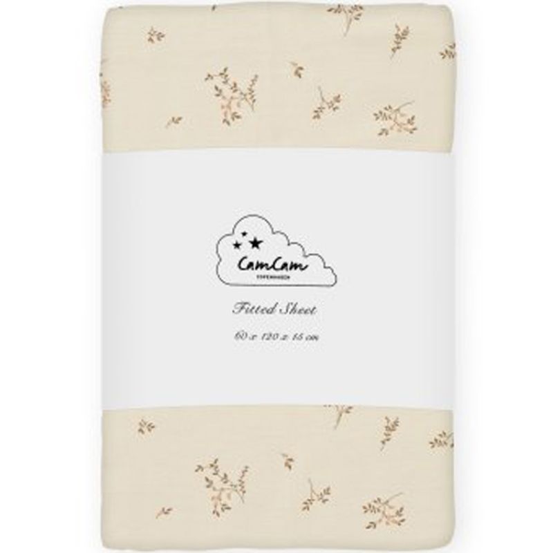 Drap housse en coton bio Ashley (60 x 120 cm) Cam Cam Copenhagen