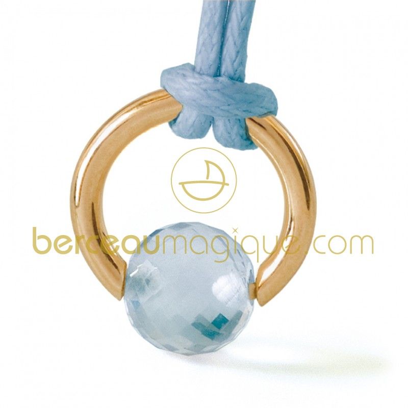 Pendentif Moana Topaze bleue (Or jaune) Mikado