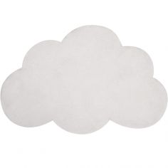 Tapis nuage en coton blanc (67 x 100 cm)