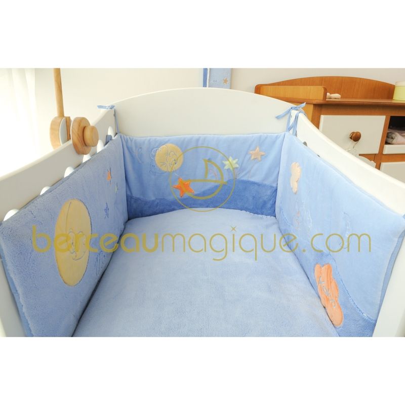 Tour de lit bleu Plume d'ange Kaloo